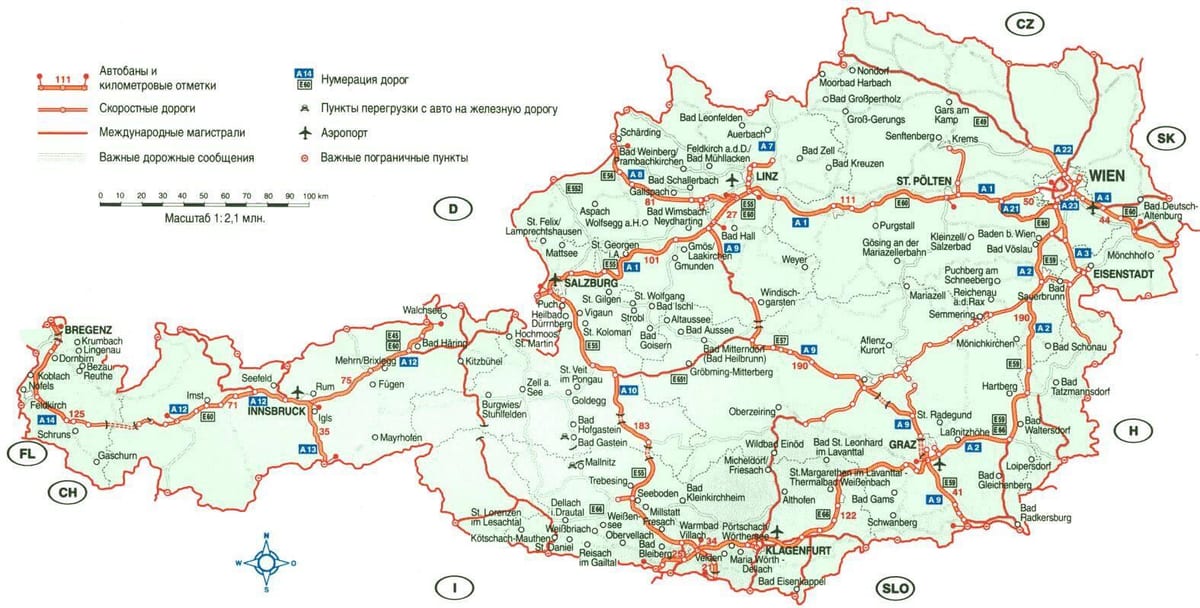 austria viaxes mapa