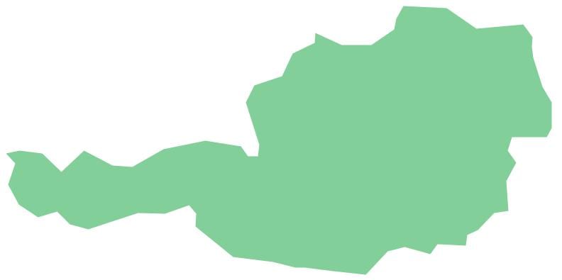 austria vector mapa