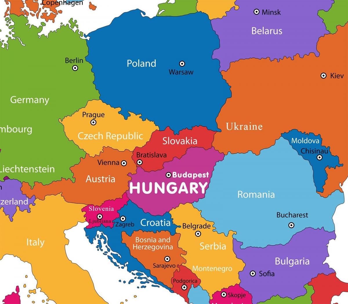 austria mapa en mapa do mundo