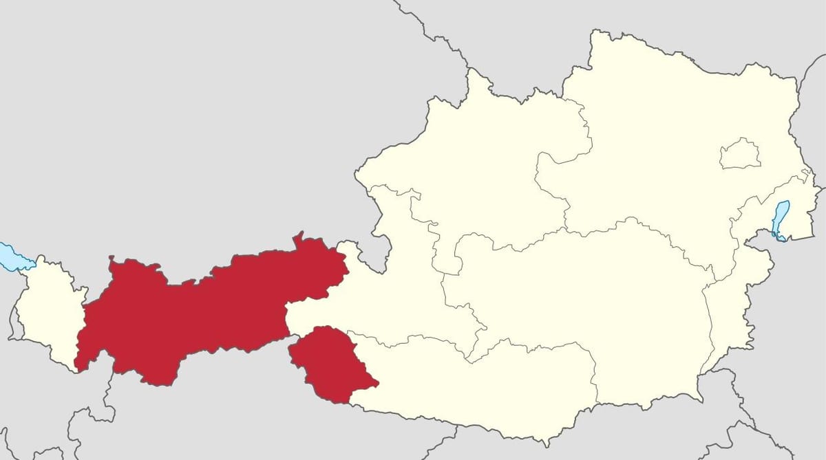 tirol austria mapa
