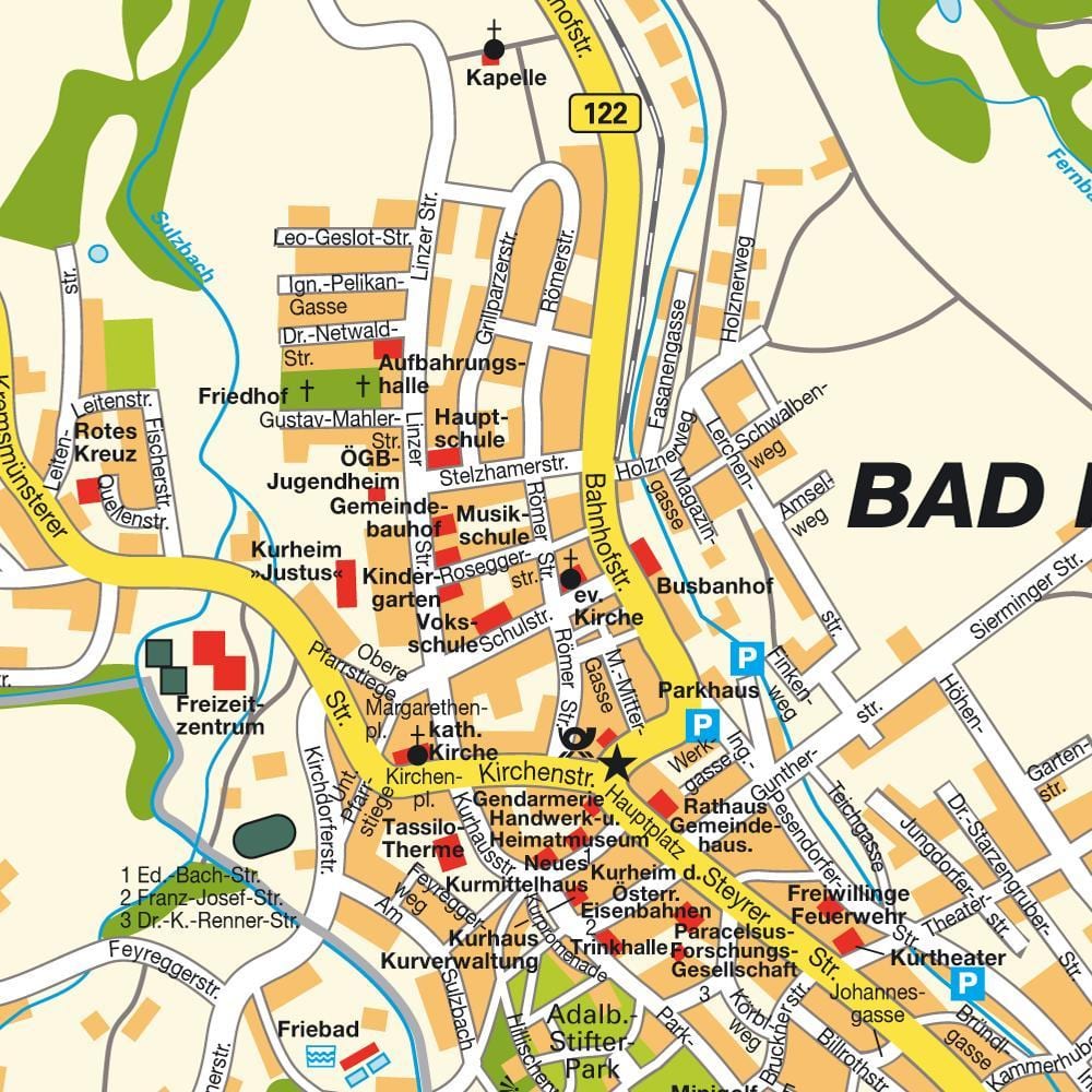 mapa de sala de austria