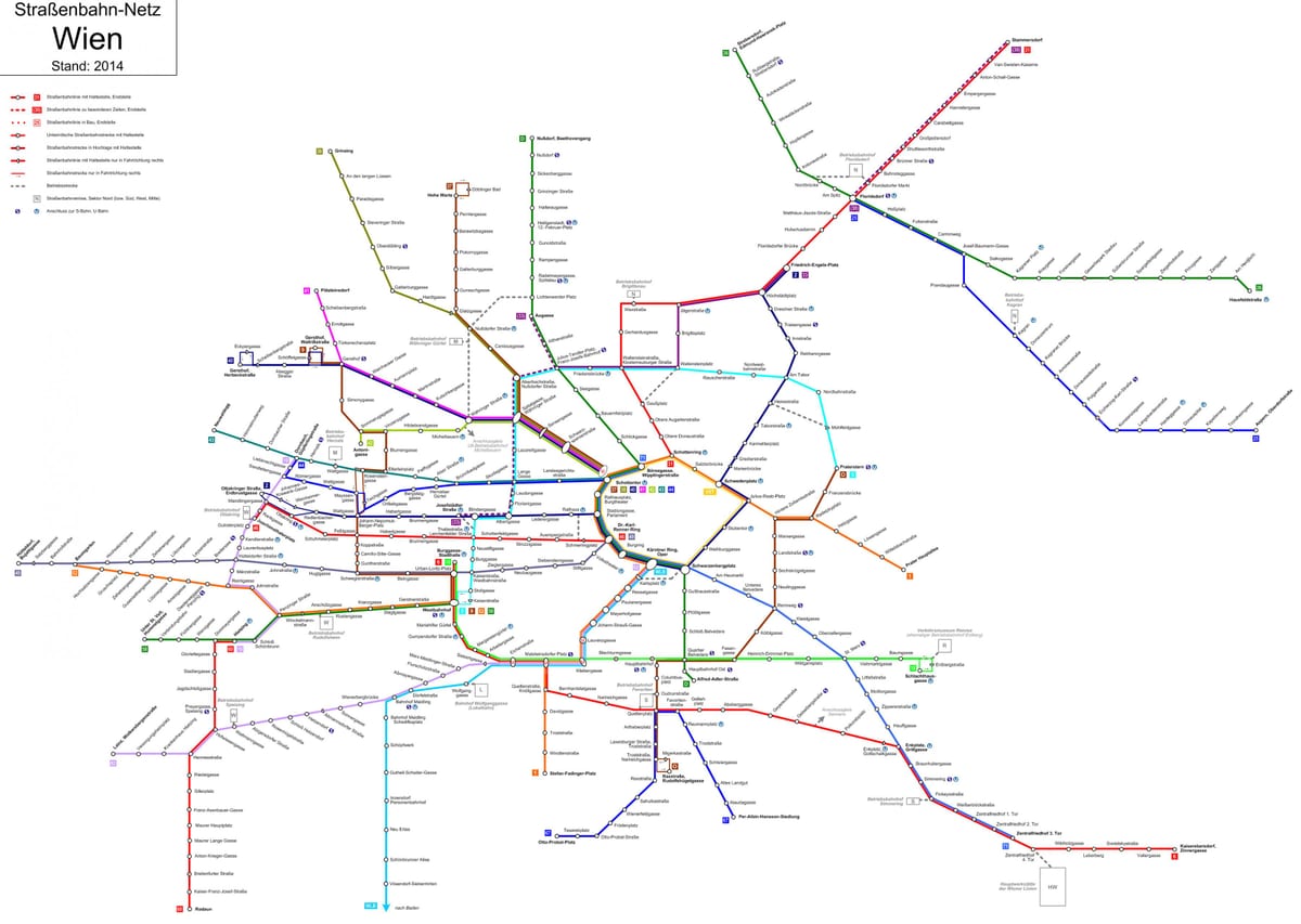 viena, austria subterráneo mapa