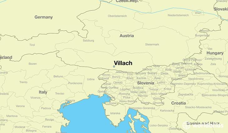 mapa de villach austria