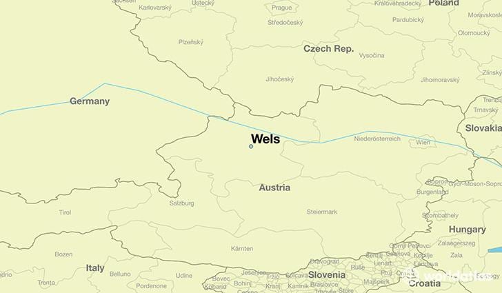 mapa de wels austria
