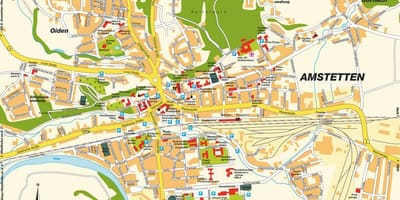 Mapa de amstetten austria