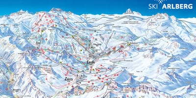 Mapa de arlberg austria