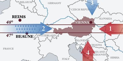 Mapa de austria clima