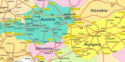 Austria ferroviario mapa