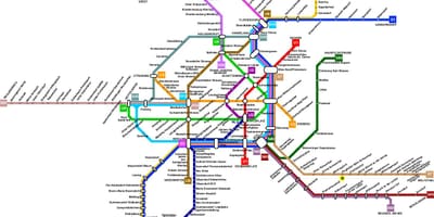 Austria metro mapa