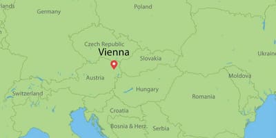 Austria, país no mapa do mundo