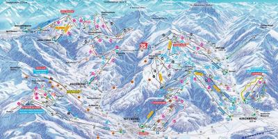 Austria esquí mapa