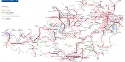 Obb austríaco ferroviario mapa