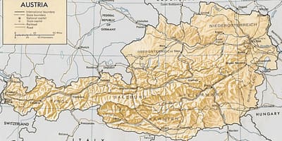 Austria xeográfica mapa