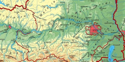 Mapa de baixa austria