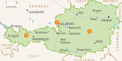 Mapa de bregenz austria