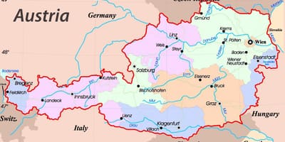 Mapa de eisenstadt austria