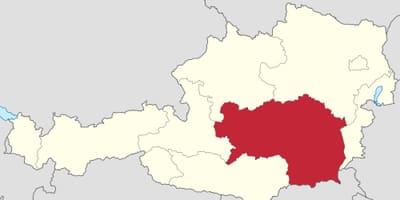 Mapa de estiria austria