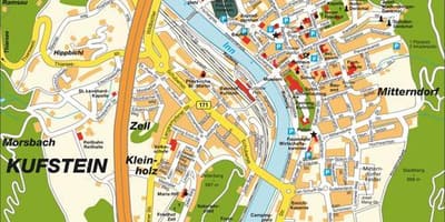 Mapa de kufstein austria