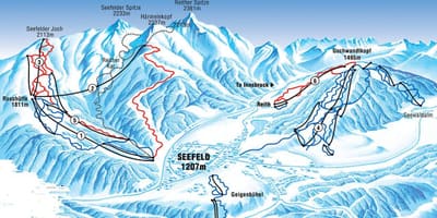 Mapa de austria, seefeld