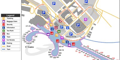 Mapa de viena, austria aeroporto