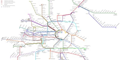Viena, austria subterráneo mapa